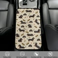 thumbnail image 2 of Yuyamidu Dachshund Car Center Console Cover Dog Auto Armrest Pad Soft Car Arm Rest Cover for Vehicles Accessories Fluffy Car Center Console Cushion Pad, 2 of 7