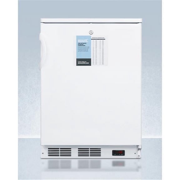 24" wide auto defrost commercial all-refrigerator with lock, digital thermostat, internal fan, and access port for user-provided monitoring equipment