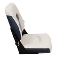 thumbnail image 3 of Wise BM1461-986 Premier Series Pontoon High Back Fold Down Seat, Platinum / Navy / Cobalt, 3 of 7