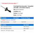 thumbnail image 2 of Front Right Strut Assembly - Compatible with 2008 - 2014 Subaru Impreza 2009 2010 2011 2012 2013, 2 of 2