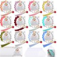 thumbnail image 1 of 6/10/12 Set Teacher Appreciation Gift Bulk Keychain Bracelet with Cards for Women Back to School Teachers Gifts, 1 of 6