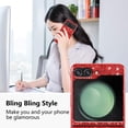 thumbnail image 2 of Compatible with Samsung Galaxy Z Flip 5 Case Glitter Bling Samsung Z Flip 5 Phone Case for Girls Cute Bumper Shockproof Protective Cases (Red), 2 of 14