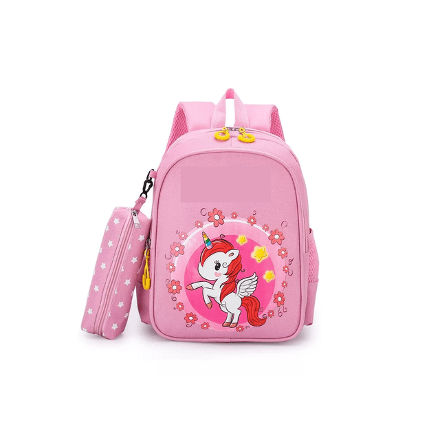 Mochilas Infantiles Mochila Escolar Con Gran Capacidad rosa unicornio