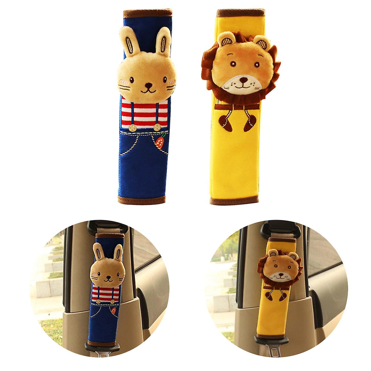 Bunny And Lion Seat Belt Pad, Cartoon Cotton Car Seat Strap Cover(2pcs, multicolour) | Walmart Canada Bunny And Lion Seat Belt Pad, Cartoon Cotton Car Seat Strap Cover(2pcs, multicolour) | Walmart Canada