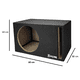 thumbnail image 3 of Cajón Rebote  Bloosom Porteado Para Woofer 12 Pulgadas Mdf 1.5ft3 Negro, 3 of 3