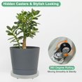 thumbnail image 2 of Shiliu-Support de Plante avec Roues, Pot de Fleur Rond de 8,7 Pouces avec Roulettes Cachées pour Intérieur/extérieur, Chariot de Plante à Palette 360° [88lbs, Beige], 2 of 4