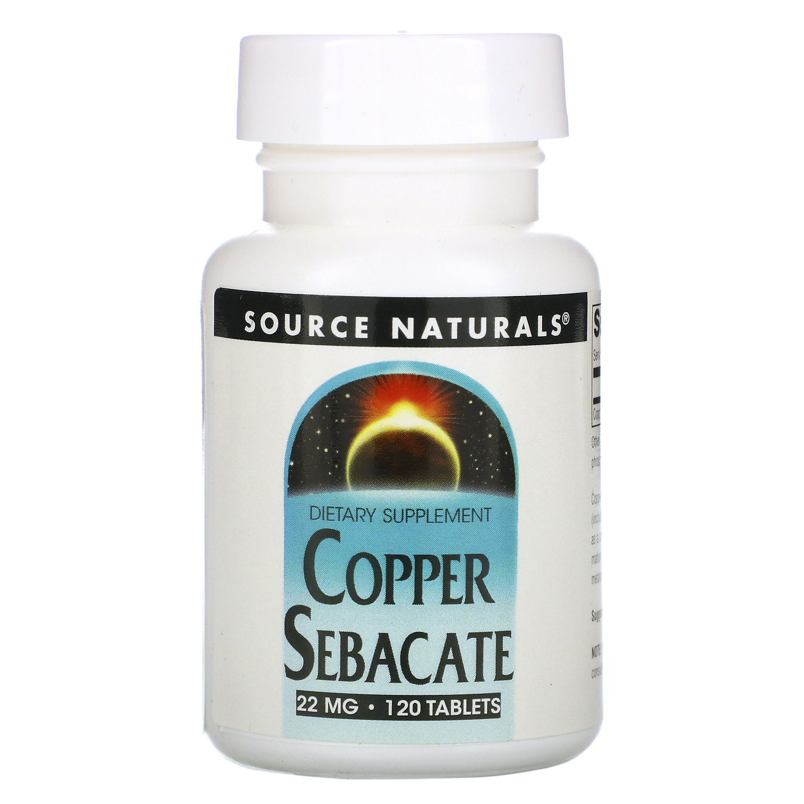 Source Naturals Source Naturals Copper Sebacate, 120 ea
