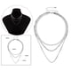 thumbnail image 4 of Gargantilla de cadena de mujer Punk collar moda joyería blanco Hugo collar de tres capas, 4 of 9