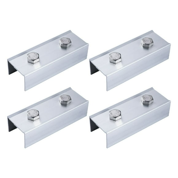 4Pc Solar Panels Module Rail Connector Aluminium Pv Bracket for Mounting Pv Rail