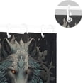 thumbnail image 5 of Mecha Wolf Shower Curtain for Bathroom, Decorative Bath Bathroom Accessories with 12 Pack Hooks for Home Hotels, 60 X 72 in, 5 of 6