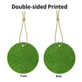 thumbnail image 3 of Hermoso adorno colgante navideño de césped verde para árbol de Navidad - Decoraciones colgantes de cerámica para fiestas - Ideas para regalar adornos navideños, 3 of 8