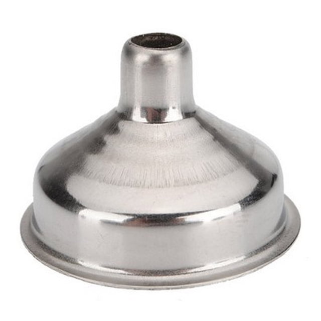 Injueey Mini embudo de acero inoxidable, relleno práctico, herramienta para el hogar, embudos de licor de cadera, enlatado, en la cocina, Barra de herramientas Como se muestra