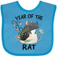 thumbnail image 3 of Inktastic Chinese Zodiac Year of the Rat Boys or Girls Baby Bib, 3 of 4