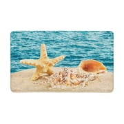 POP Sandy Beach Starfish on The Beach Summer Time Front Door Mat 30x18 inches Welcome Doormat Home Indoor Entrance Kitchen Patio