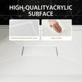 thumbnail image 4 of 36 x 36 Inch White Acrylic Shower Base, Square Shower Pan with Center Drain, Single Threshold Design (Drain Not Included), 4 of 7