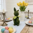 thumbnail image 3 of Tyidzon Flocked Bunny Easter Decorations with Bow Ties, Rabbit Figurines for Easter Centerpieces, Spring Home Tabletop Shelf Decor & Seasonal Gift, 3 of 6