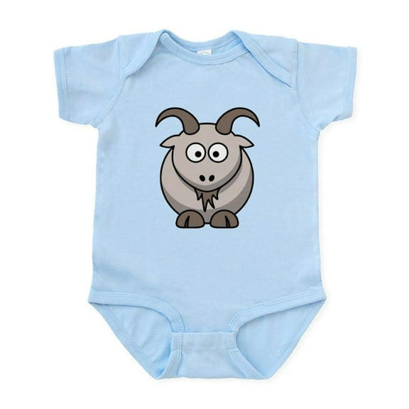 CafePress - Cartoon Goat Infant Bodysuit - Baby Light Bodysuit, Size Newborn - 24 Months