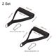 thumbnail image 2 of Resistencia ejercicio banda Unique Bargains mangos goma Rombo con Grandes Clips para Cable Máquina 2 juego, 2 of 5