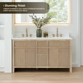 thumbnail image 4 of Cerrito 60" Wood Vanity in Nature Oak Engineered Stone Top no Mirror, 4 of 15