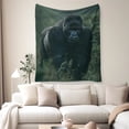 thumbnail image 2 of Flannel Fleece Throw Blanket, Soft Large Throw Blanket, Lightweight Cozy Plush Throw Blanket Fit Sofa Bed, 30"x40", Gorillas, 2 of 7