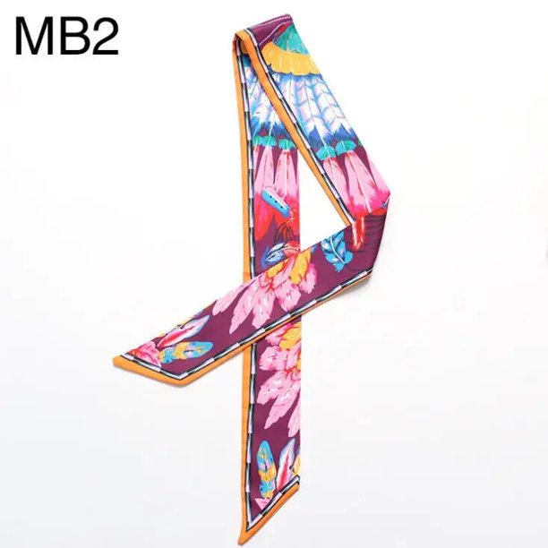 2017 Cheapest Fashion Feather Design Neck Scarf Small Ribbon Summer Spring Women Ladies Vintage Handbags Bag Handle Wholesale