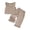 Khaki, variant on Mercatoo Toddler Girls Cute Clothes Sets Baby Girl Sweet Casual Summer Outfits Plaid Tank Tops Matching Ruffl1 He1 Wide Leg Pants Set