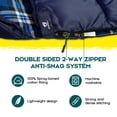 thumbnail image 4 of Saco de dormir Bessport con forro de franela impermeable 210 x 80 cm, 4 of 7