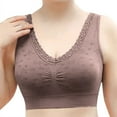 thumbnail image 2 of RMGVDSD Chic Bras for Women Comfortable Solid Color With No Underwire Sleeping And Traceless Adjustment Sports Bra Comfortable Bralettes, 2 of 3