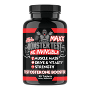 Angry Supplements Monster Test Maxx, Maximum Strength Testosterone Booster Tablets (90 ct)