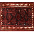 thumbnail image 1 of Ahgly Company Indoor Rectangle Traditional Dark Brown Persian Area Rugs, Swatch Sample, 1 of 6