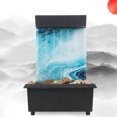 thumbnail image 3 of Fuente de Mesa de Relajación Interior, Fuente de Agua, Decoración de Escritorio, Enchufe de La UE , Estilo 4, Multi Soledad Cascada de la fuente interior, 3 of 7