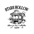 thumbnail image 2 of Women's T Shirts Summer Tops Simple Heart Graphic Shirts Sayings Short Sleeve Vacation Casual Blouse Thankful teeWomen's "Stars Hollow" Graphic Tee - Casual & Sporty Round Neck Short Sleeve T-Shirt,, 2 of 6