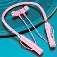 thumbnail image 1 of ¡Ahorros navideños! Auriculares Bluetooth Bixock, inalámbricos para el cuello, deportivos, multifunción, intraaurales 5.0, unisex, máxima comodidad., 1 of 4