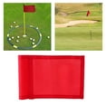 thumbnail image 4 of Golf Flag Mini, Double-Sided Flags, Double-Sewn 420D Nylon Practice Pin Flag for Putting Green, Easy to Clean, can Dry Quickly - Red, 4 of 10