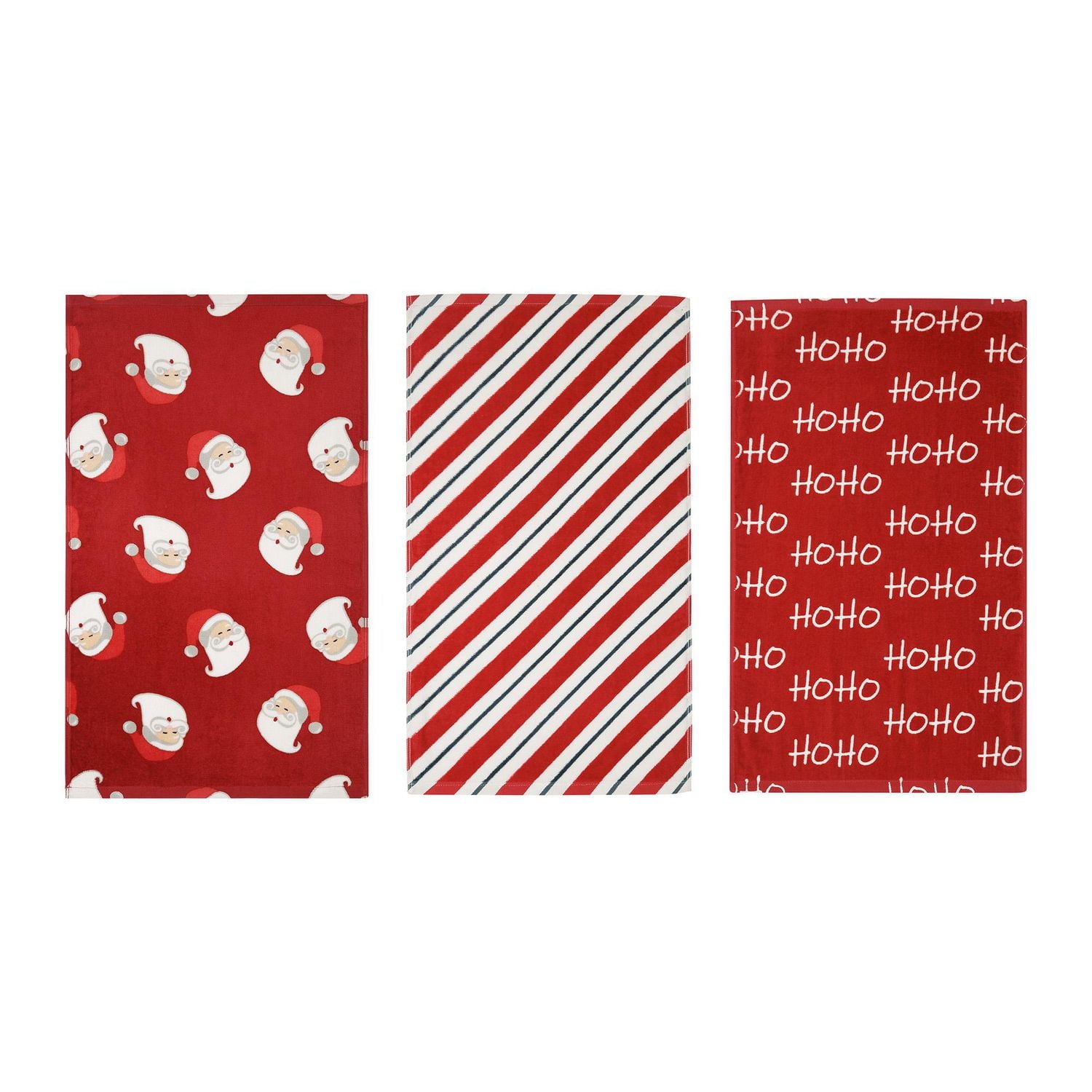 Holiday Time 100% Cotton 3-Piece Hand Towel Set