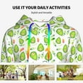 thumbnail image 4 of Kdxio Kawaii Avocado Print Womens Oversized Hoodies Sweatshirts Hooded Pullover Tops Sweaters Casual-Medium, 4 of 7