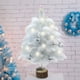 thumbnail image 1 of Árbol de Navidad artificial de 18 pulgadas para niñas, mini árbol de Navidad artificial de mesa, árbol de Navidad DIY para niñas con luces LED, adornos colgantes, decoraciones navideñas a batería., 1 of 7