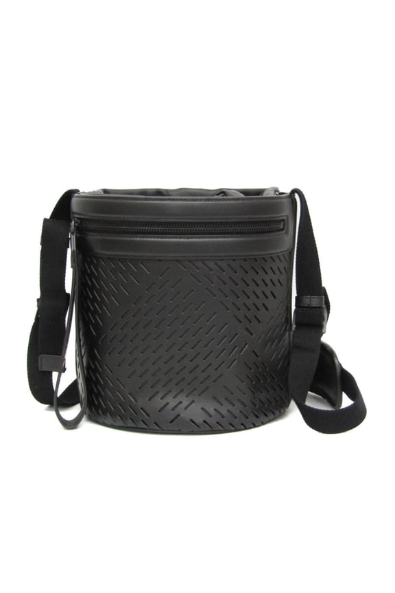Pre-Owned Bottega Veneta Drawstring Bucket Bag 578544 VBOY1 1000 Men's Leather Shoulder Bag...