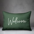 thumbnail image 3 of Creative Products Welcome Script Green 14 x 20 Indoor / Outdoor Pillow, 3 of 3