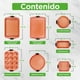 thumbnail image 3 of Set de 8 Moldes y Charolas para Hornear NutriChef, Antiadherentes, con Mangos de Silicona Resistentes Antiquemaduras, Acero al Carbono, Incluye Molde para Pan, Muffins, Bandejas y Crisper para Pizza, 3 of 7
