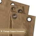 thumbnail image 4 of H.Versailtex Premium Energy Efficient Ultra Sleep Rich Linen Curtain For Spring,Room Darkening Thermal Insulated Window Panel,Elegant Grommet,52X63 Inch-Tan (Set Of 1), 4 of 7