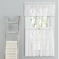 thumbnail image 2 of Isabella Lace Rod Pocket Tailored Valance 52x14 White, 2 of 4