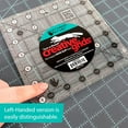 thumbnail image 2 of Creative Grids Left Handed Quilt Ruler 6-1/2in Square, 2 of 5