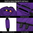 thumbnail image 2 of iFARADAY Extra Large Duffel Bag 32.5 inch Lightweight Luggage for Travel(Purple), 2 of 7