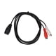 thumbnail image 1 of Cable DIN 7 PIN a 2 RCA DIN 7PIN hembra a 2RCA hembra Y Cable divisor para equipo de sonido de piano electrónico 4.9 pies, 1 of 8