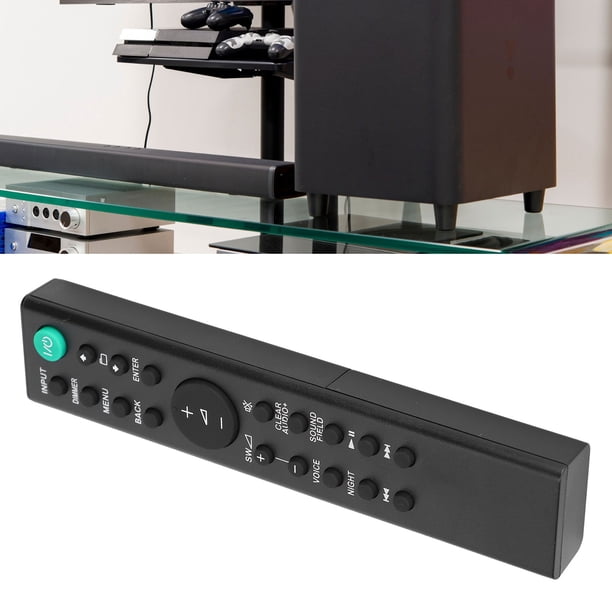 Barra De Sonido RMTAH102U Control Remoto ABS Negro Controlador De Barra De Sonido Piezas De Repuesto Para HTXT100