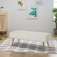 thumbnail image 2 of ZXNYH  Mid Century Boho Fabric Ottoman, Charcoal Cat Eye Pattern, 2 of 8