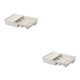 thumbnail image 4 of Organizador de cajones deslizantes Methold 2Conjunto Blanco, 4 of 6