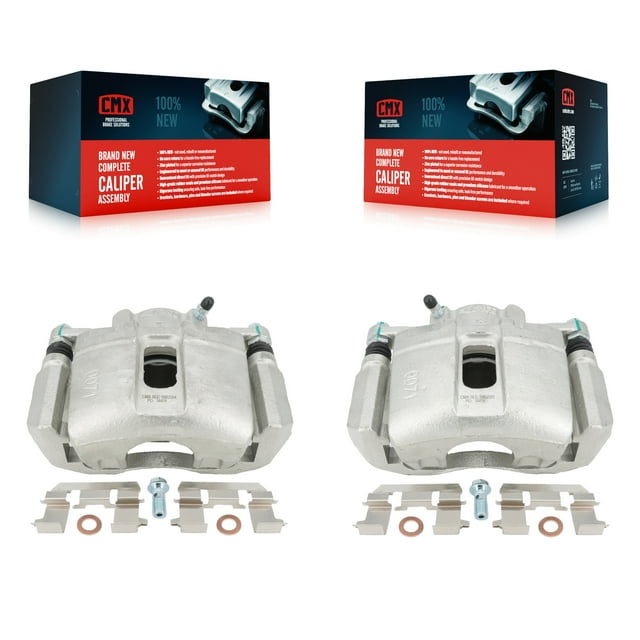 CMX Front Disc Brake Caliper Assembly Left Right Side (Driver Passenger) Kit for Car 1999-2004 Acura RL KBC-100175