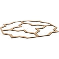thumbnail image 6 of 66 7/8"W x 66 7/8"H x 3/8"T King Size Laird Decorative Fretwork Wood Ceiling Panels, Hickory, 6 of 10